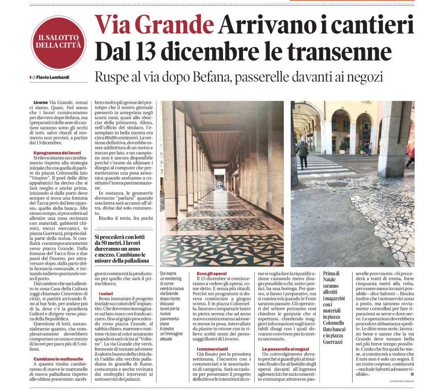 Via Grande Livorno – Il Tirreno 22.11.2023